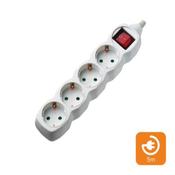 Πολύπριζα 4θ Με Διακόπτη 5M