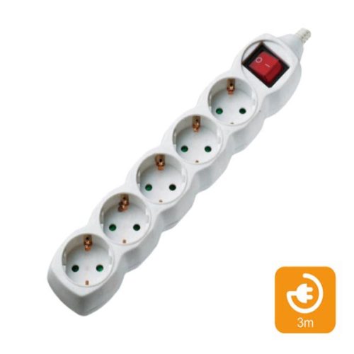 Πολύπριζα 5θ Με Διακόπτη 3M