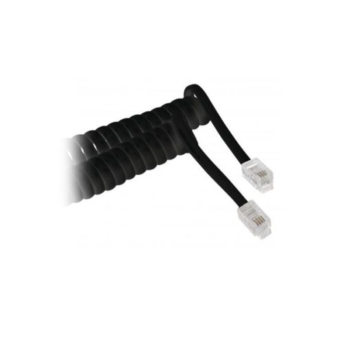 Τηλεφωνικό Σπιράλ 2.5m ανοιχτό 80cm κλειστό Μαύρο