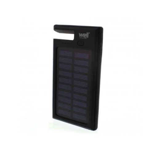 Φορητός Ηλιακός Φορτιστής & Power Bank 8000mA   micro USB καλώδιο WELL
