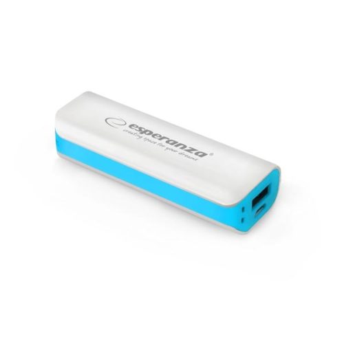 Φορητός Φορτιστής 2200mA Power Bank άσπρο/μπλε EMP103WB