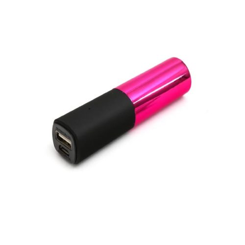 Φορητός Φορτιστής PLATINET 2600mA Lipstick ροζ