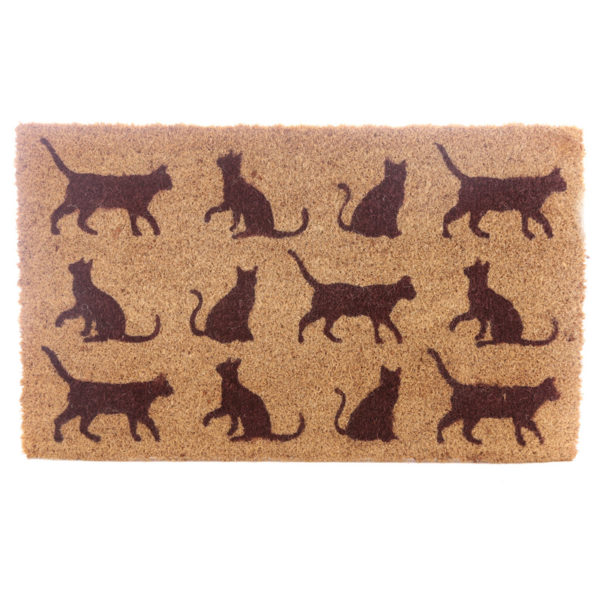 Coir Door Mat - Cats