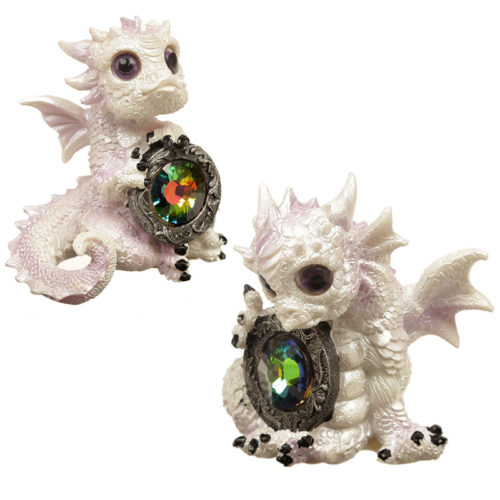 Crystal Soul Fantasy Winter Warrior Dragon Figurine