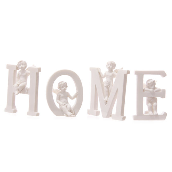 Cute Cherub HOME Letters Ornament