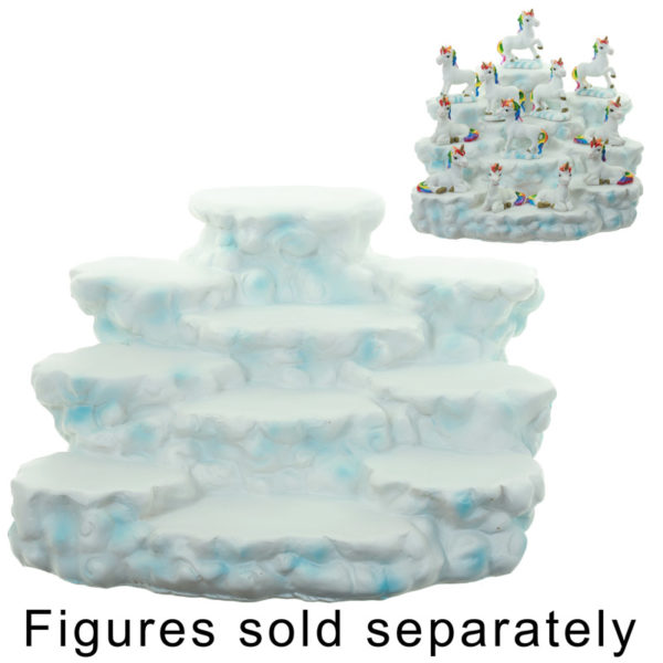 Cute Collectable Rainbow Unicorn Tiered Display Stand