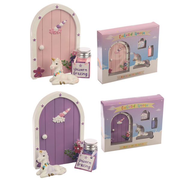 Cute Collectable Unicorn Gift - Magical Glitter Unicorn Door