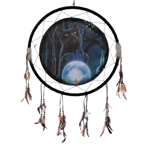 Decorative Cat Design The Witches Apprentice 60cm Dreamcatcher