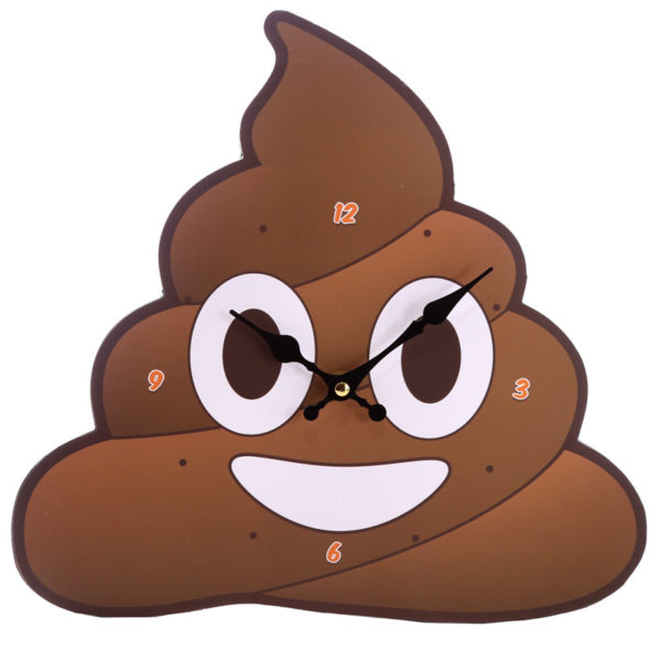 Decorative Emotive Poop Wall Clock