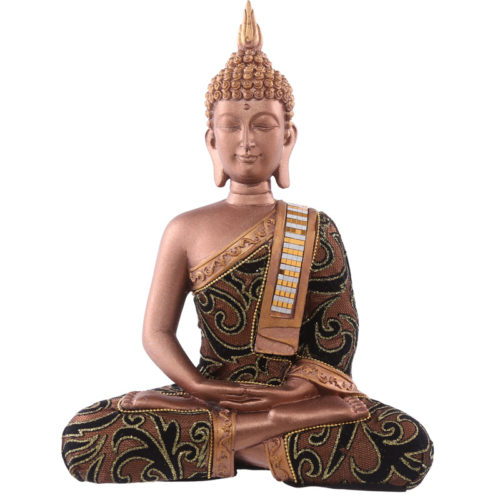 Decorative Fabric Effect Thai Buddha with Sash Large
