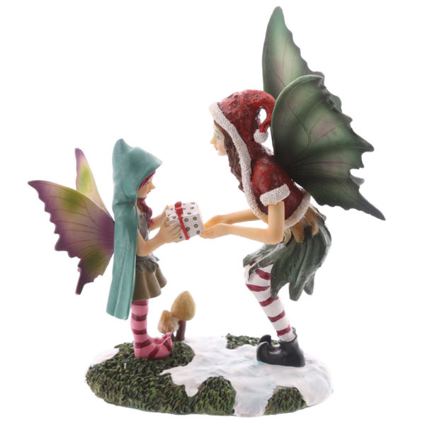 Decorative Fairy and Child Christmas Figurine