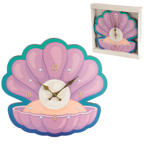 Decorative Fun Shell Shaped Wall Clock