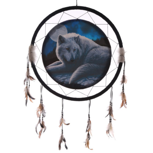 Decorative Guardian Wolf 60cm Dreamcatcher