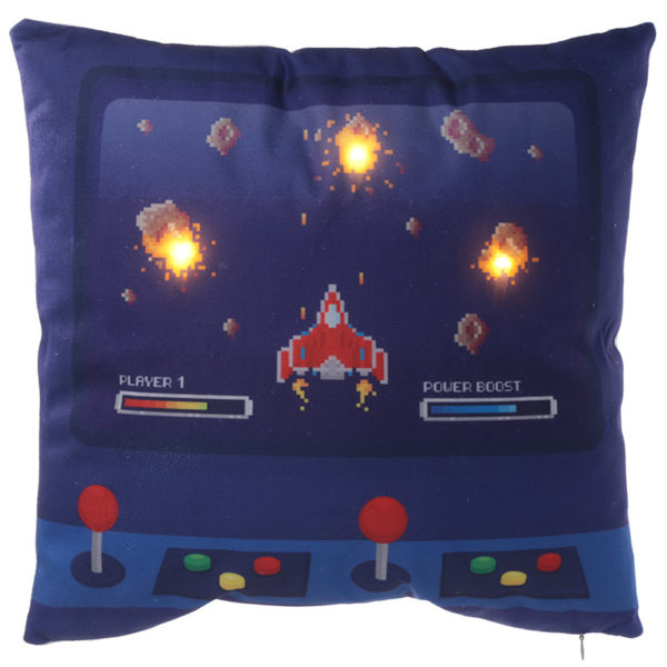 Decorative LED Cushion - Game Over Design