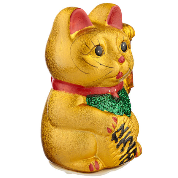 Decorative Waving Maneki Neko Ceramic Cat 17cm