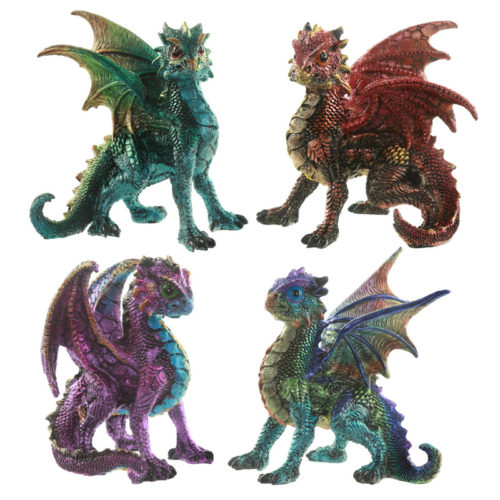Elements Fantasy Nightmare Dragon Figurine