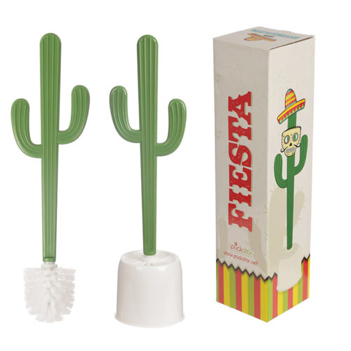 Fun Cactus Toilet Brush and Holder