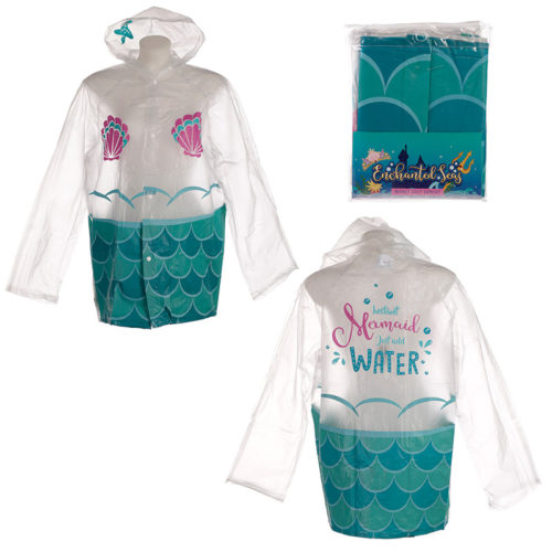 Fun One Size Large Raincoat - Mermaid