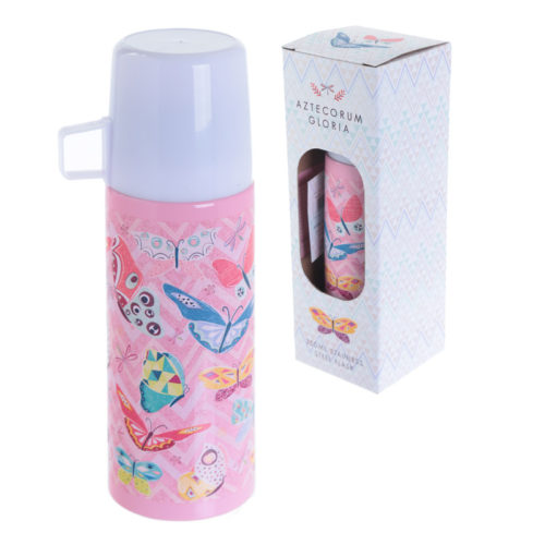 Funky 350ml Flask - Butterfly Design