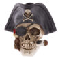 Gothic Pirate Skull Decoration with Cigar