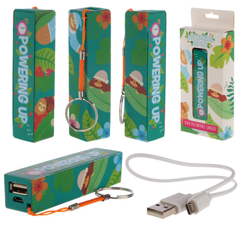 Handy Portable USB Power Bank - Sloth Design