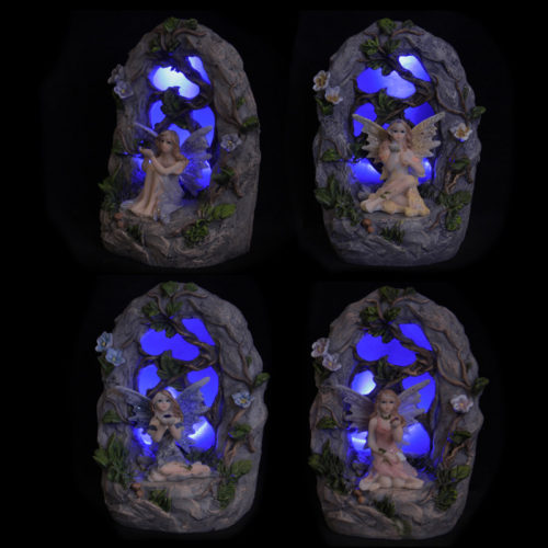 LED Glitter Flower Fairy Woodland Grotto