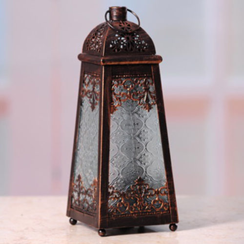 Moroccan Style Lantern - Detailed Copper