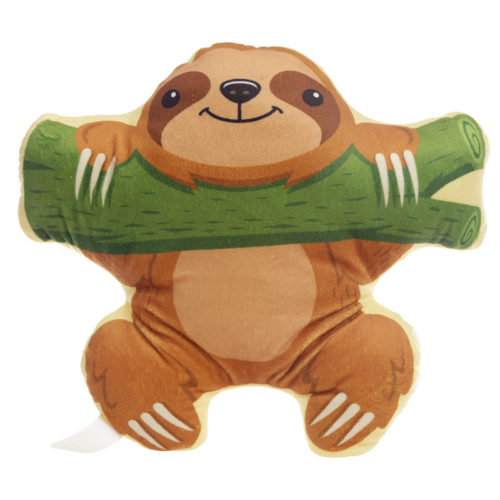 Plush Sloth Design Cushion