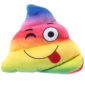 Rainbow Poop Tongue Emotive Cushion
