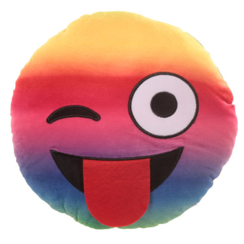Rainbow Wink Emotive Cushion