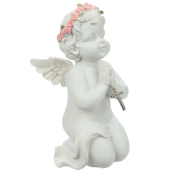 Rose Cherubs - Jewelled Cross