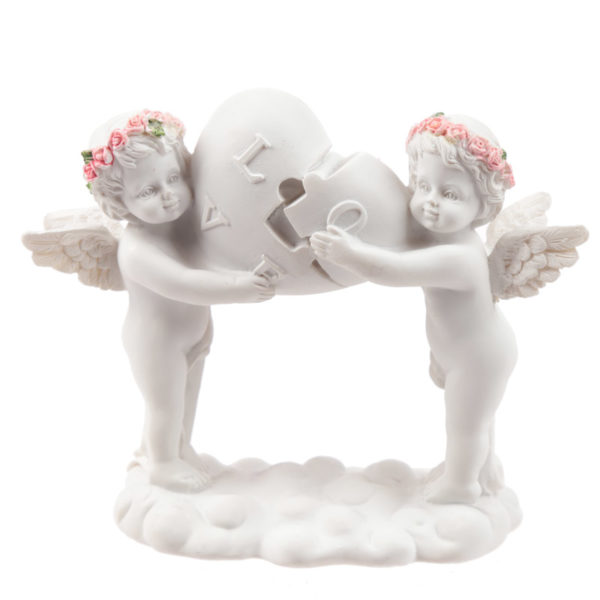 Rose Cherubs - Love Heart Puzzle
