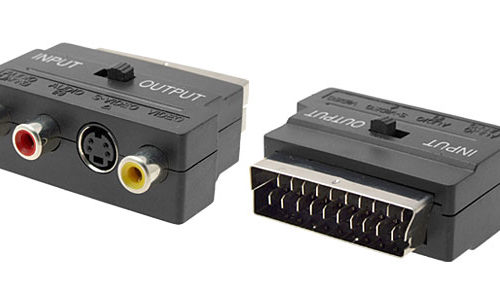 adapter scart jacks cinch and s-video