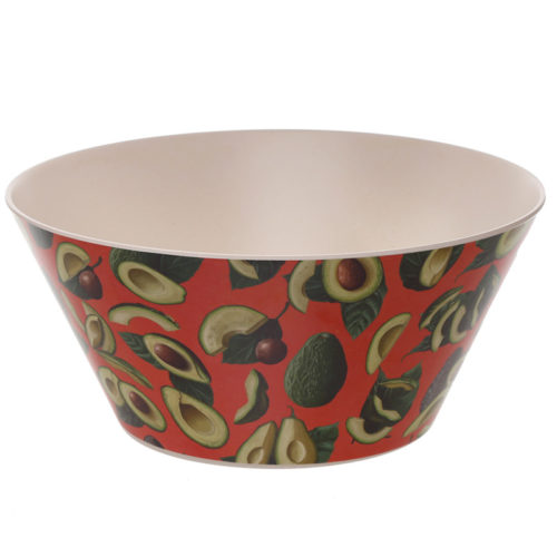 Avocado Design Eco Friendly Bamboo Salad Bowl
