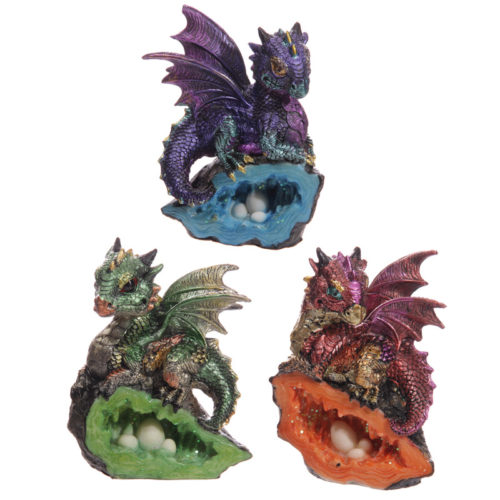 Baby Crystal Cave Cute Dragon Figurine
