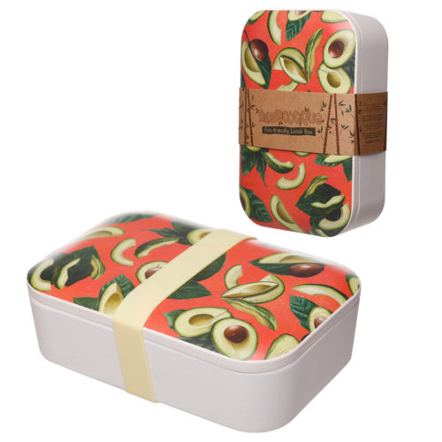 Bamboo Eco Friendly Avocado Design Lunch Box