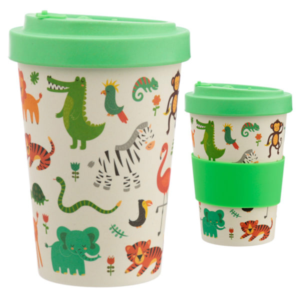 Bamboo Eco Friendly Zooniverse Screw Top Travel Mug