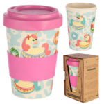 Bambootique Eco Friendly Unicorn Design Travel Cup