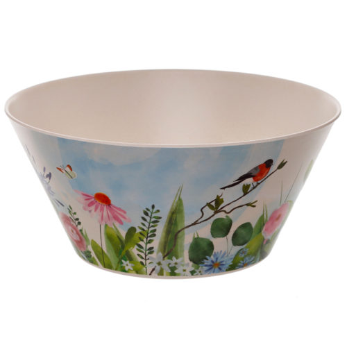 Botanical Gardens Eco Friendly Bamboo Salad Bowl