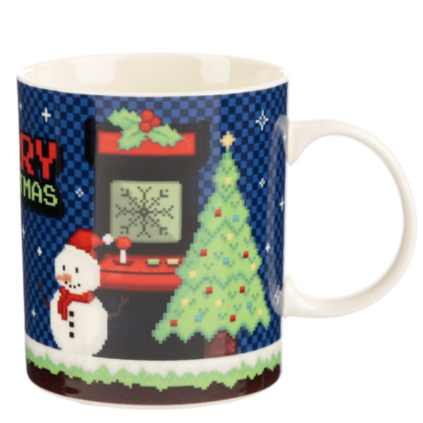 Christmas New Bone China Mug - Retro Gaming Game Over