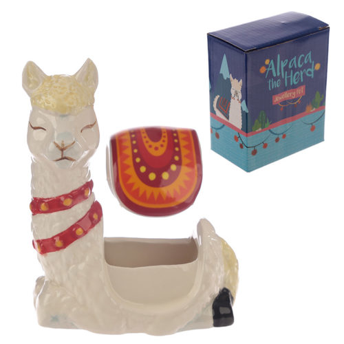 Collectable Ceramic Alpaca Trinket and Jewellery Box