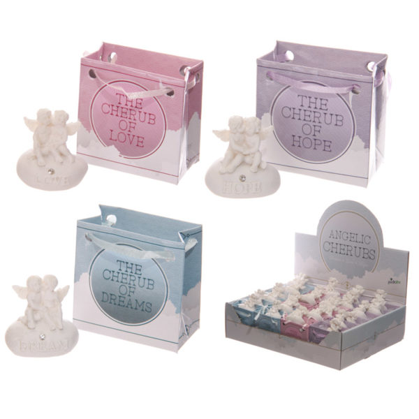 Collectable Cherub Figurine in Mini Gift Bag