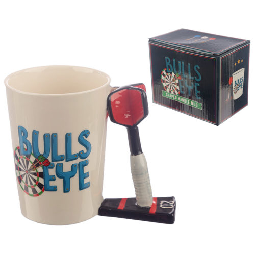 Collectable Dart Shaped Handle Ceramic Mug