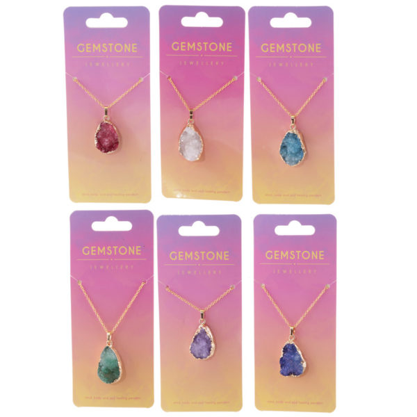 Collectable Gemstone  and  Mineral Pendant Necklace