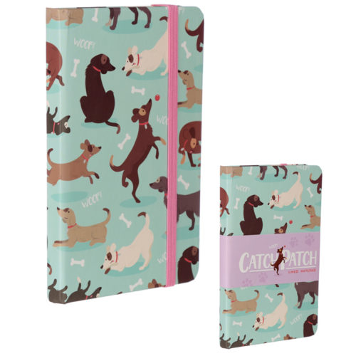 Collectable Hardback Notebook - Catch Patch Dog Design