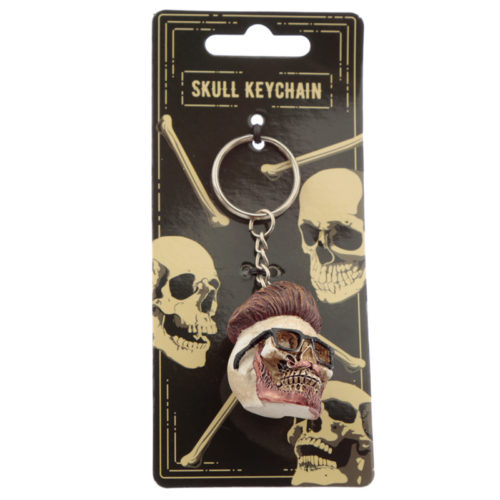 Collectable Hipster Skull Keyring