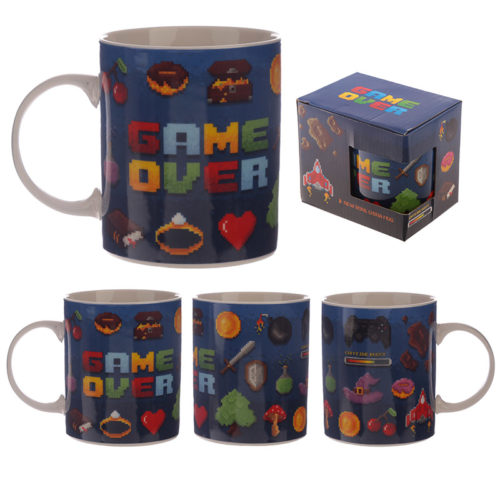 Collectable New Bone China Mug - Game Over Design