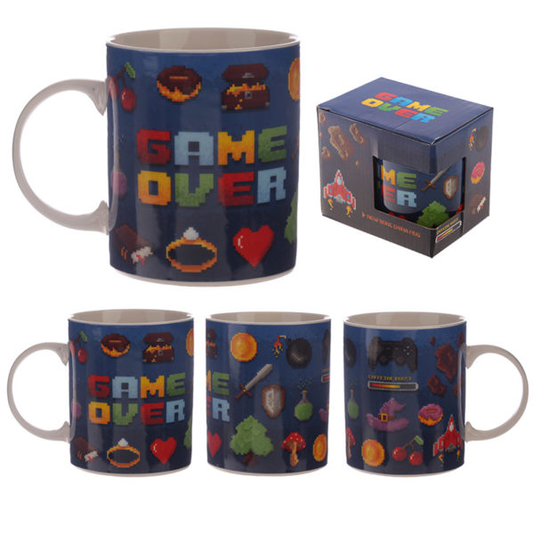 Collectable New Bone China Mug - Game Over Design