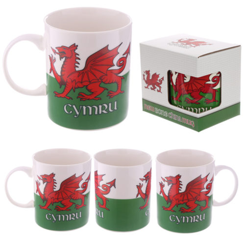 Collectable New Bone China Mug - Wales Welsh Dragon