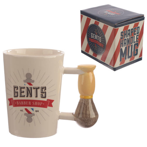Collectable Shaped Handle Mug - Shaving Brush